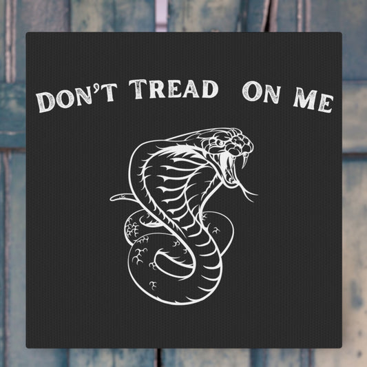"Don't Tread On Me" Black & White Wall Art - Weave Got Gifts - Unique Gifts You Won’t Find Anywhere Else!