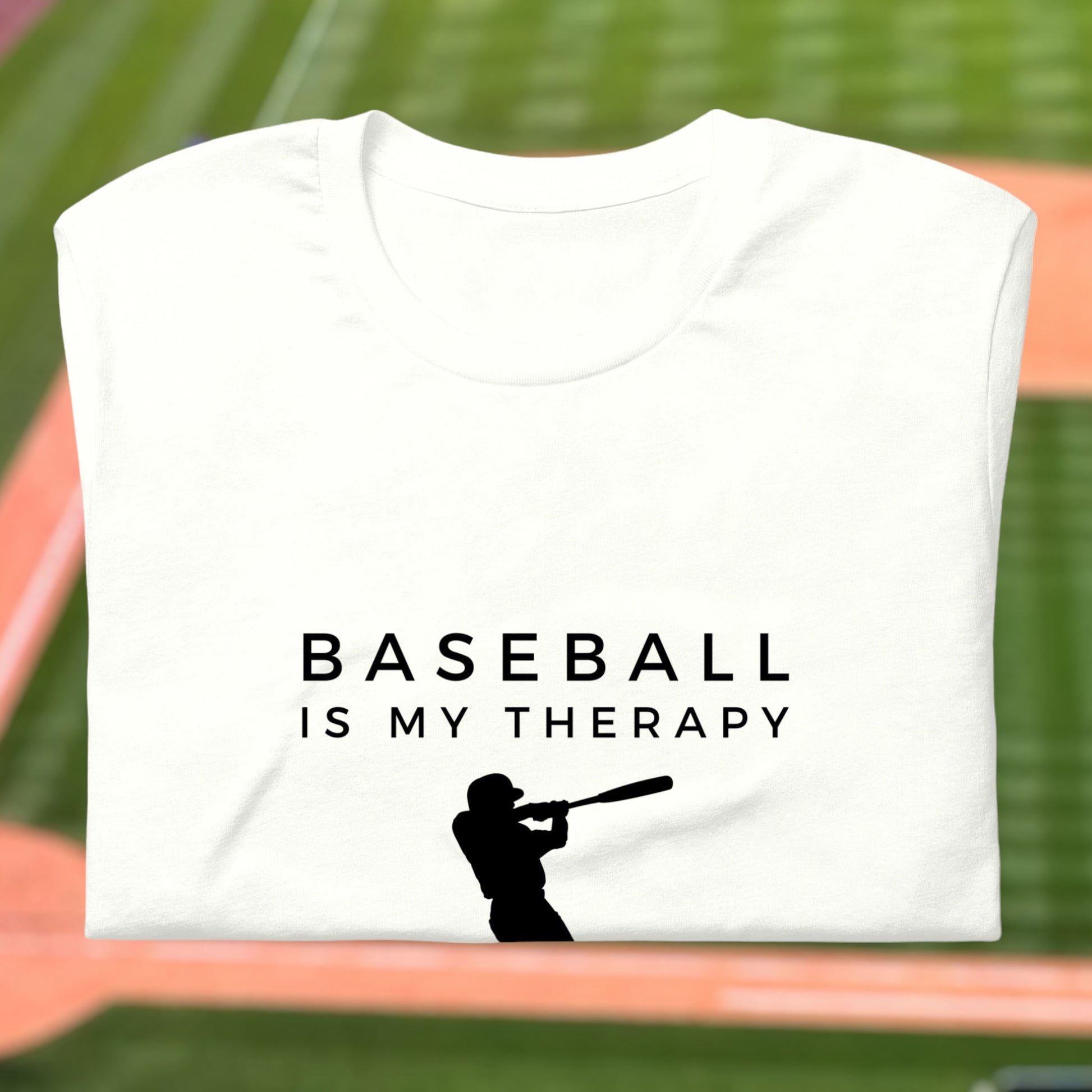 "Baseball Is My Therapy" T-Shirt - Weave Got Gifts - Unique Gifts You Won’t Find Anywhere Else!