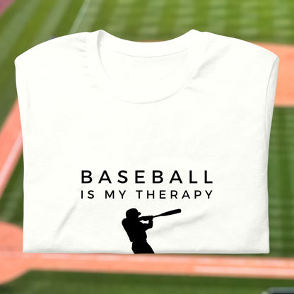 "Baseball Is My Therapy" T-Shirt - Weave Got Gifts - Unique Gifts You Won’t Find Anywhere Else!