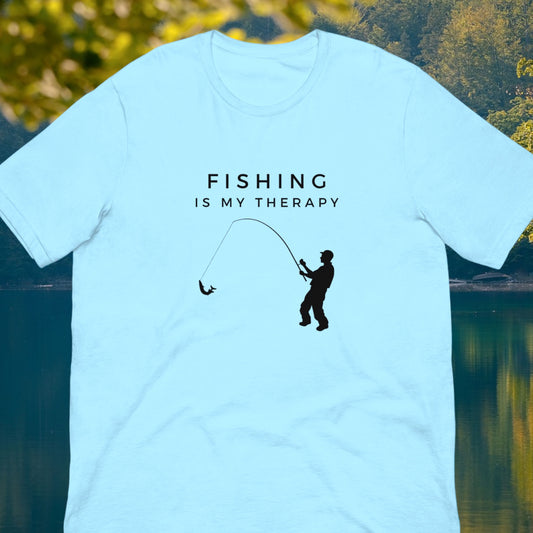 "Fishing Is My Therapy" T-Shirt - Weave Got Gifts - Unique Gifts You Won’t Find Anywhere Else!