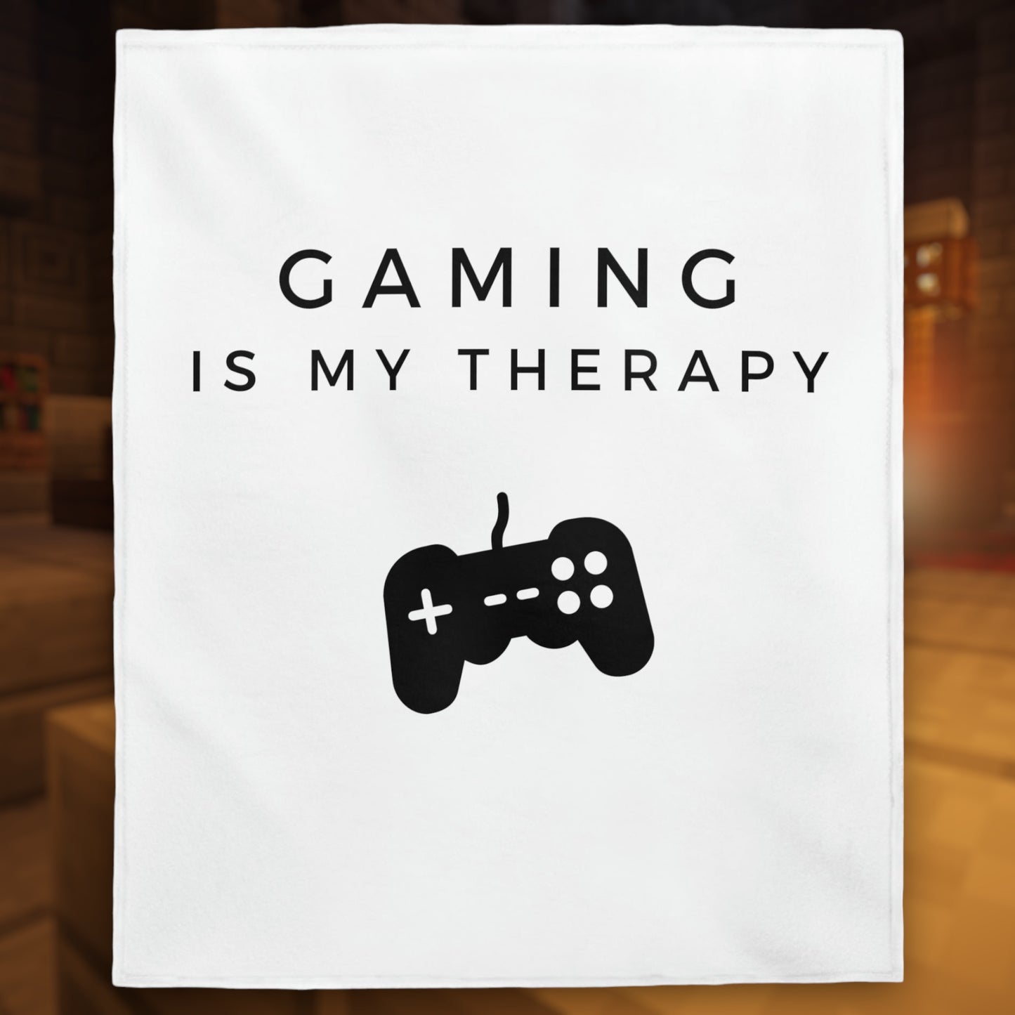 "Gaming Is My Therapy" Plush Blanket - Weave Got Gifts - Unique Gifts You Won’t Find Anywhere Else!