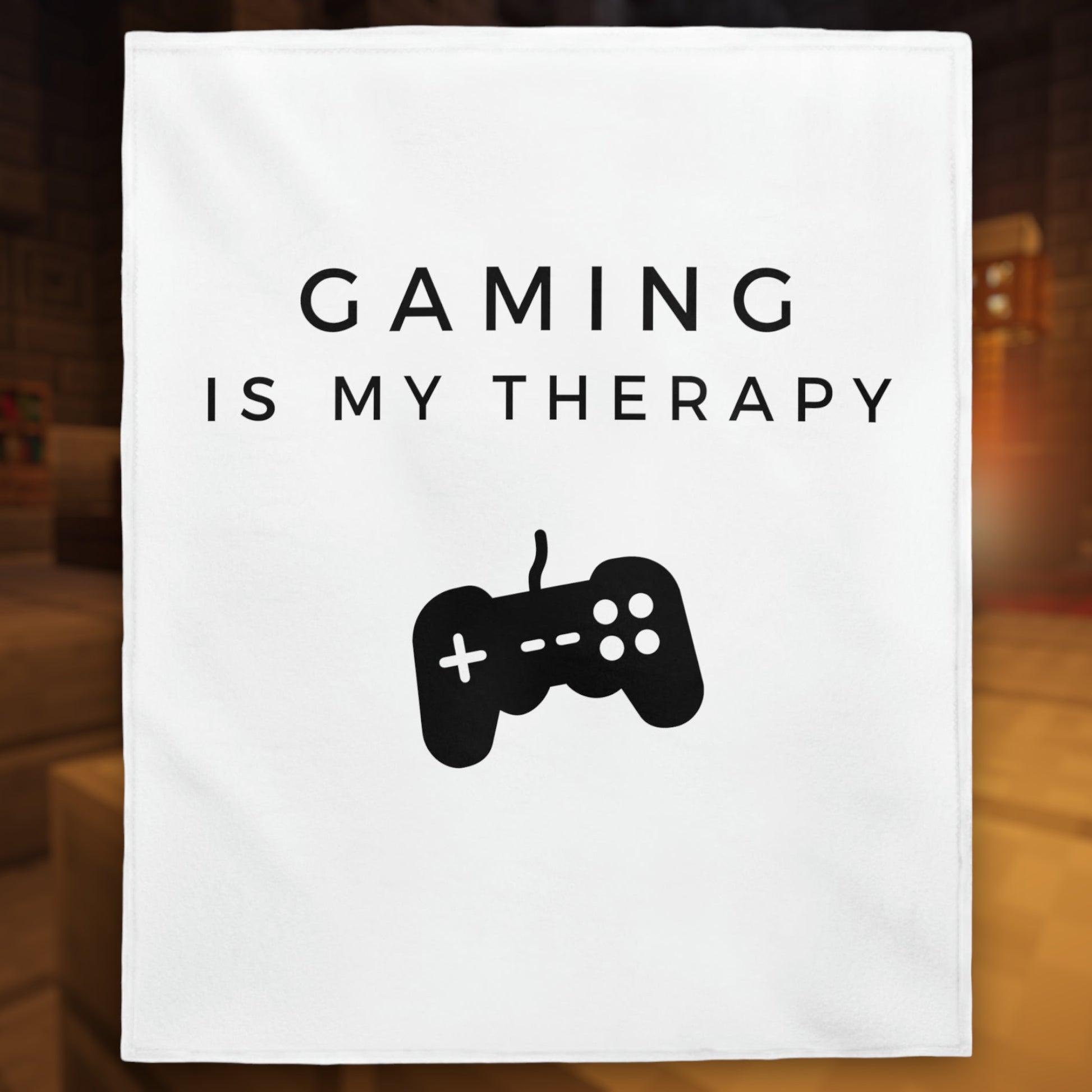 "Gaming Is My Therapy" Plush Blanket - Weave Got Gifts - Unique Gifts You Won’t Find Anywhere Else!