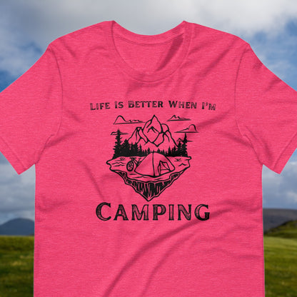 "Life Is Better When I'm Camping" T-Shirt - Weave Got Gifts - Unique Gifts You Won’t Find Anywhere Else!