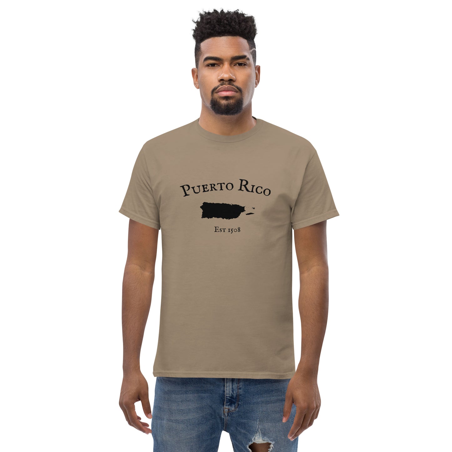 "Puerto Rico Established In 1508" Men’s T-Shirt - Weave Got Gifts - Unique Gifts You Won’t Find Anywhere Else!