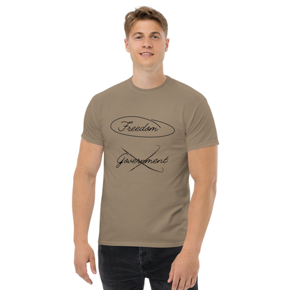 Veteran t-shirt with freedom-focused graphic
