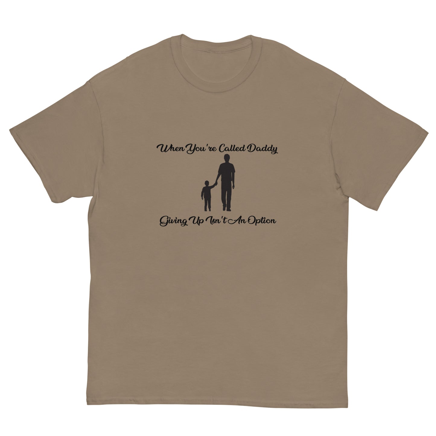Heartfelt dad and son shirt with silhouette graphic

