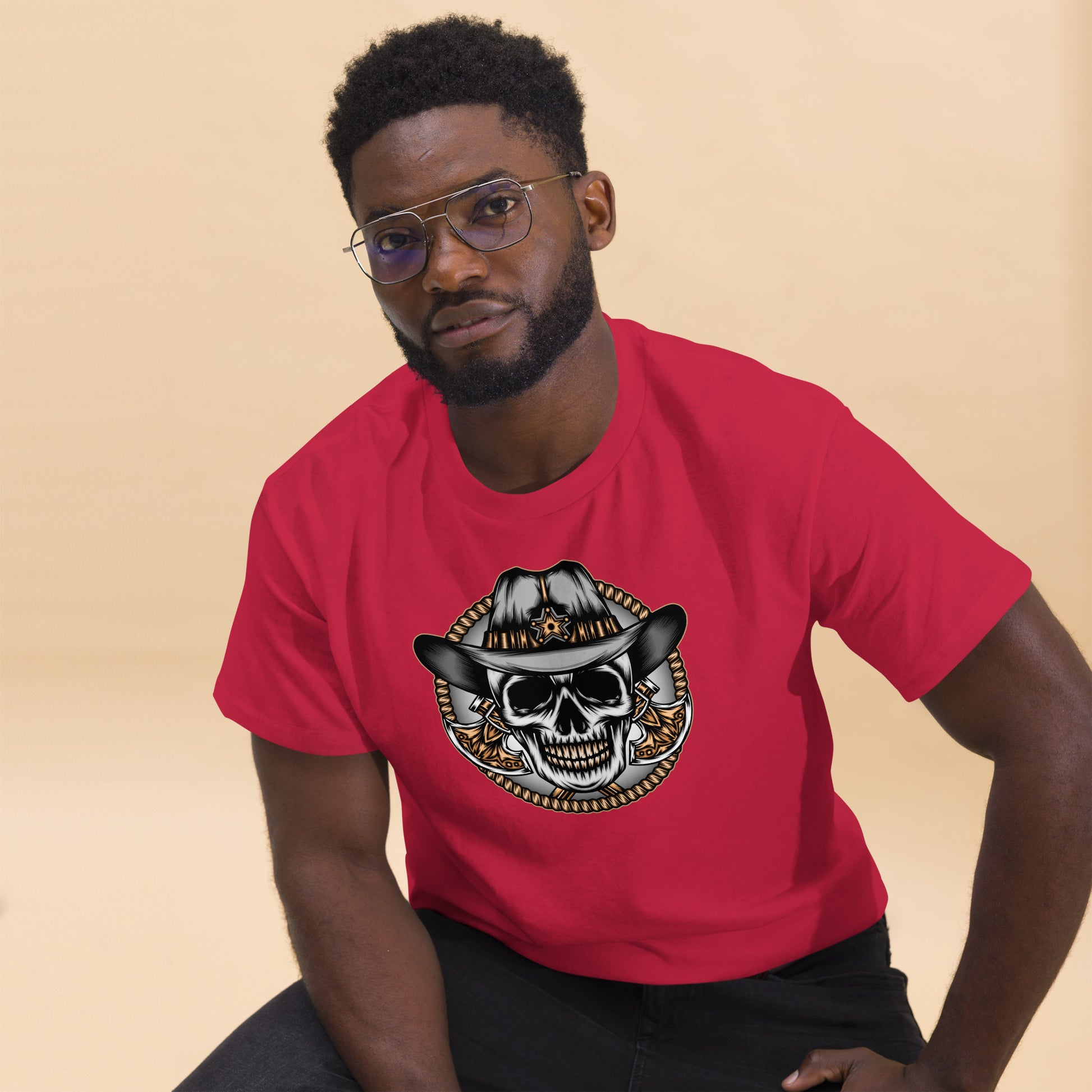 "Cowboy Skull" Men's T-Shirt - Weave Got Gifts - Unique Gifts You Won’t Find Anywhere Else!