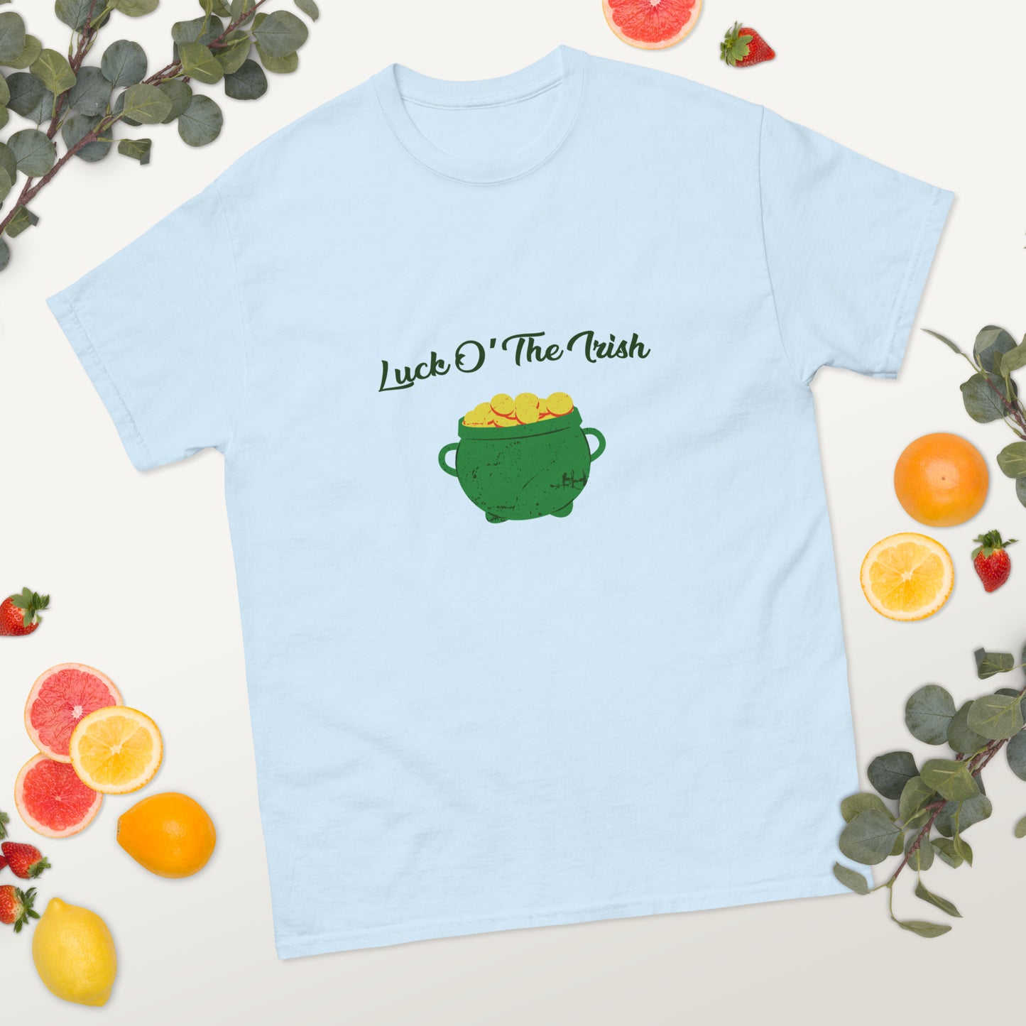 Sustainable fashion choice "Luck O’ The Irish" men's t-shirt