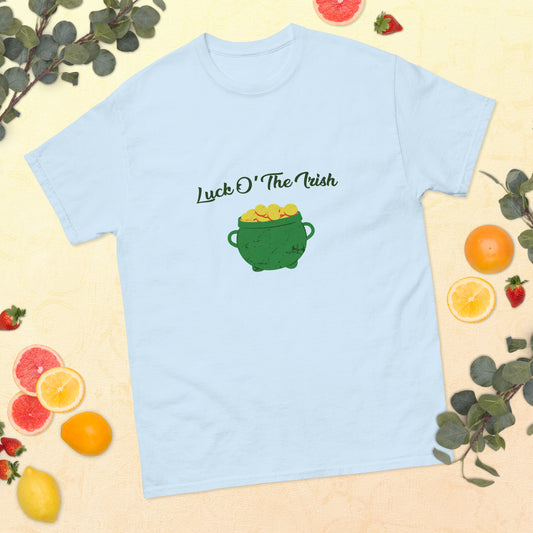 "Luck O’ The Irish" cotton men's t-shirt in various colors