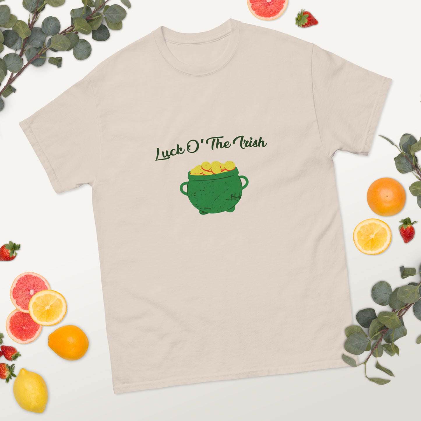 Comfortable and stylish Luck O’ The Irish cotton tee for men