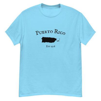 Stylish Puerto Rican heritage t-shirt with sharp lines