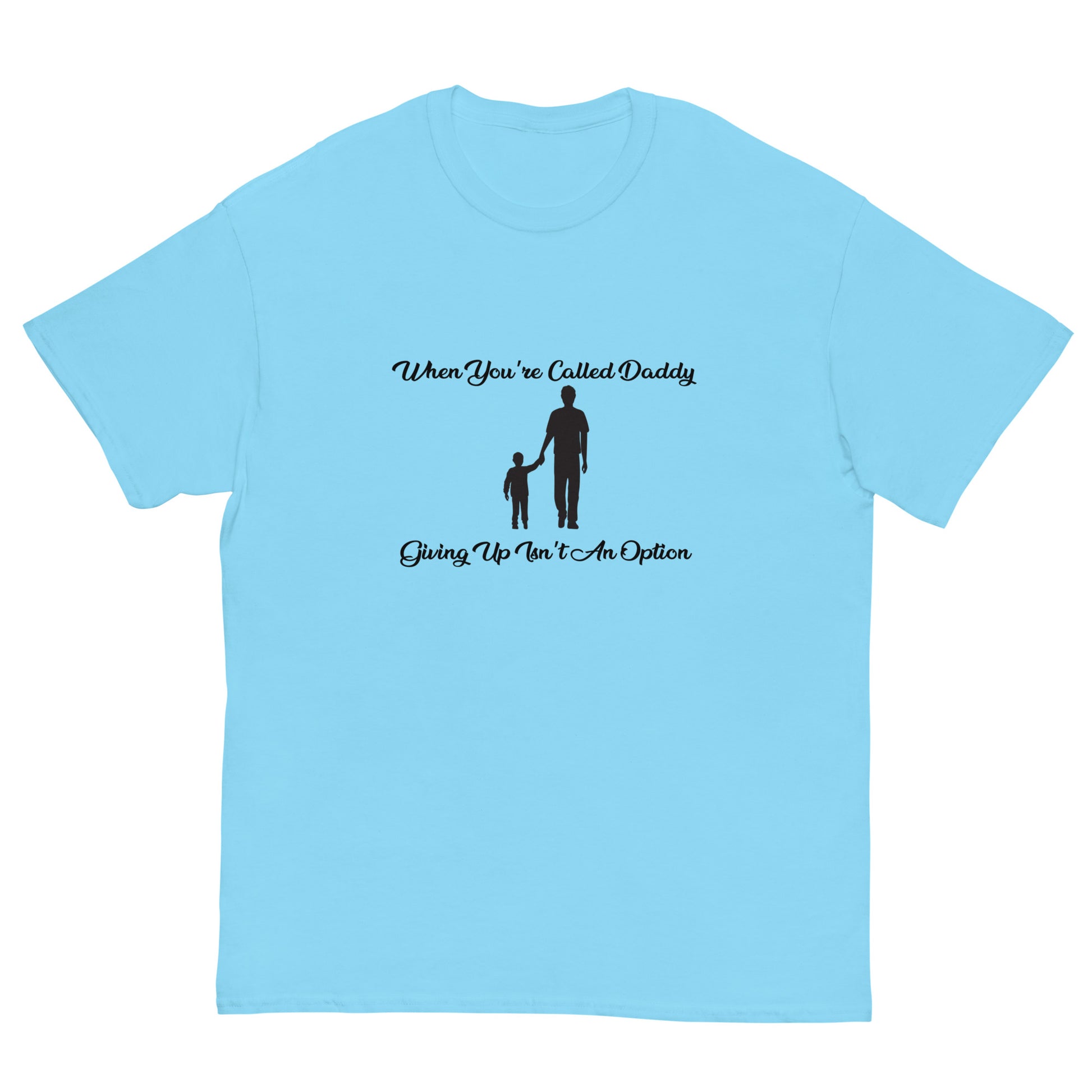 Comfortable dad life shirt with fatherhood message
