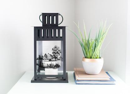 "Vintage Farm" Lantern Décor - Weave Got Gifts - Unique Gifts You Won’t Find Anywhere Else!