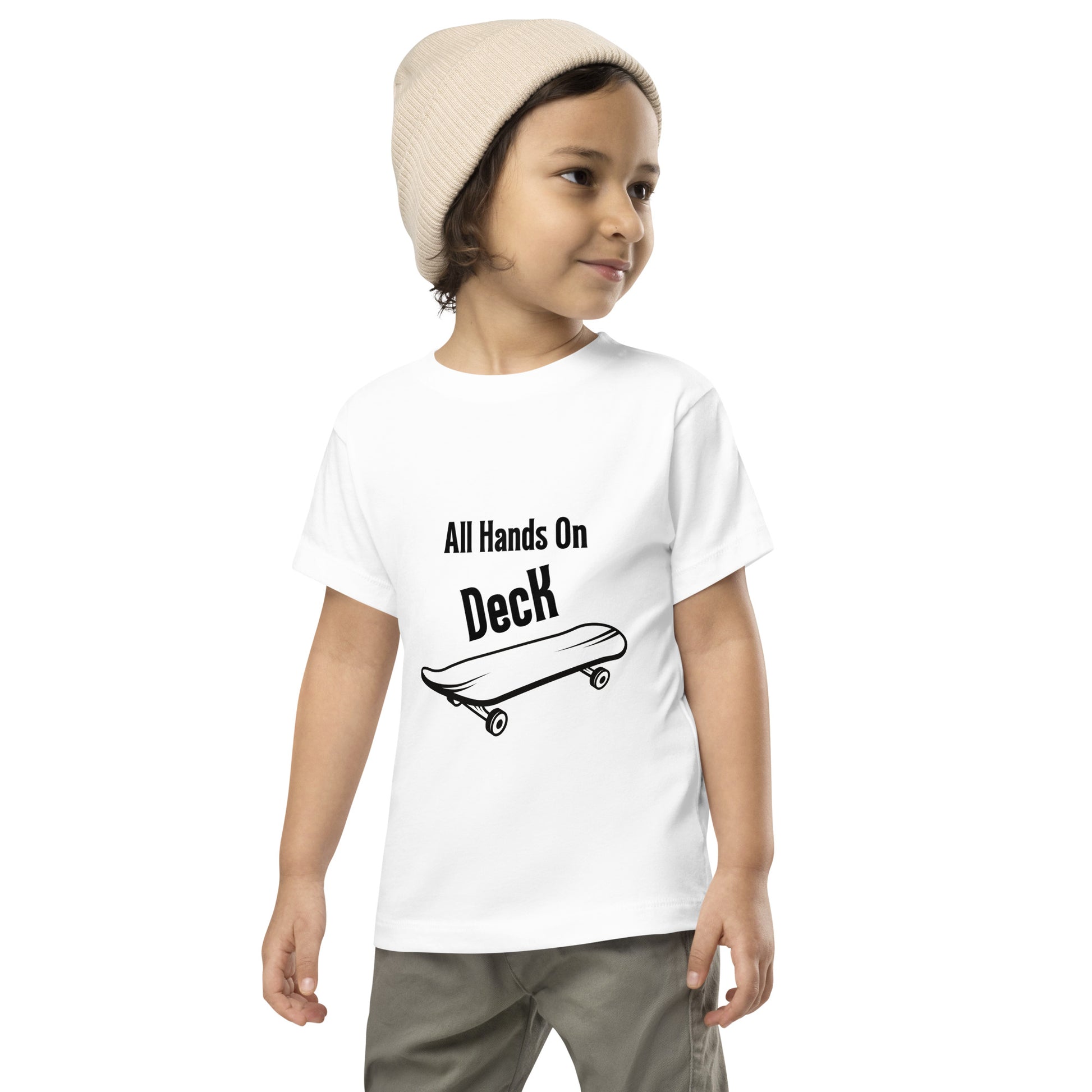 "All Hands On Deck" Kids Skater T-Shirt - Weave Got Gifts - Unique Gifts You Won’t Find Anywhere Else!