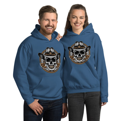 "Skull Western Cowboy" Hoodie - Weave Got Gifts - Unique Gifts You Won’t Find Anywhere Else!