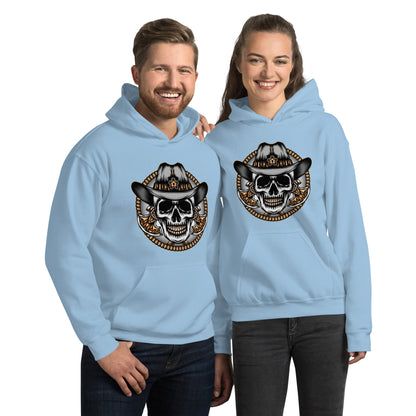 "Skull Western Cowboy" Hoodie - Weave Got Gifts - Unique Gifts You Won’t Find Anywhere Else!