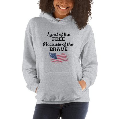 Soft and durable American pride hoodie with drawcord

