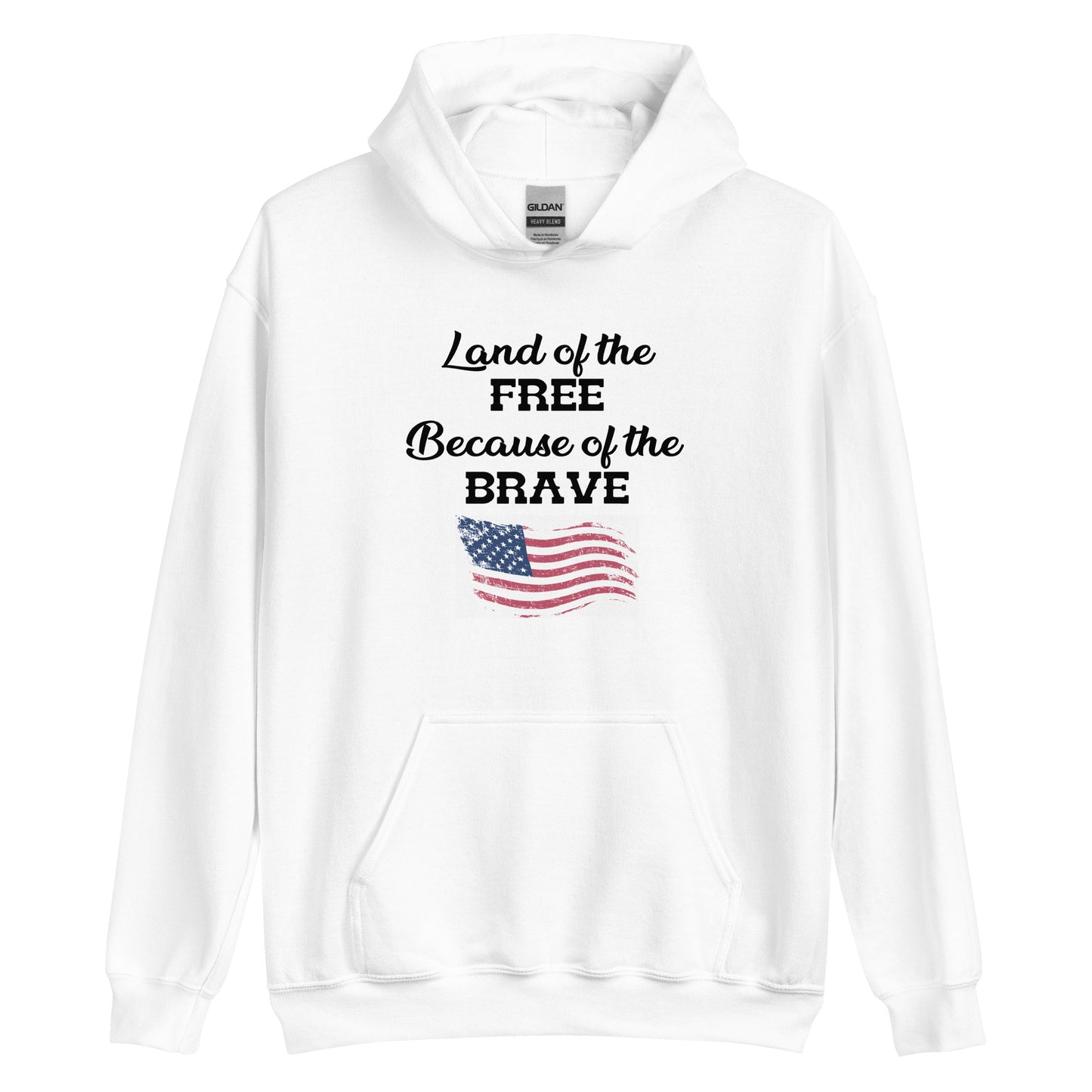 American pride hoodie with patriotic message
