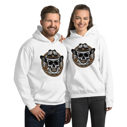 "Skull Western Cowboy" Hoodie - Weave Got Gifts - Unique Gifts You Won’t Find Anywhere Else!