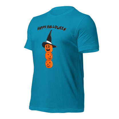 Playful jack-o'-lantern Halloween t-shirt for women
