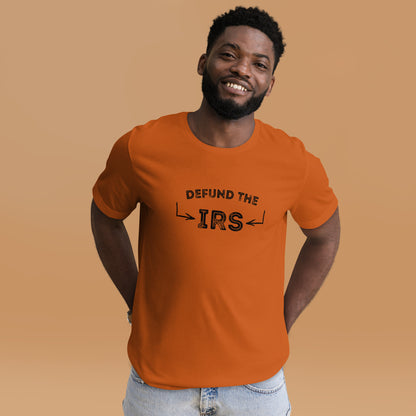 Durable abolish the IRS t-shirt with strong message
