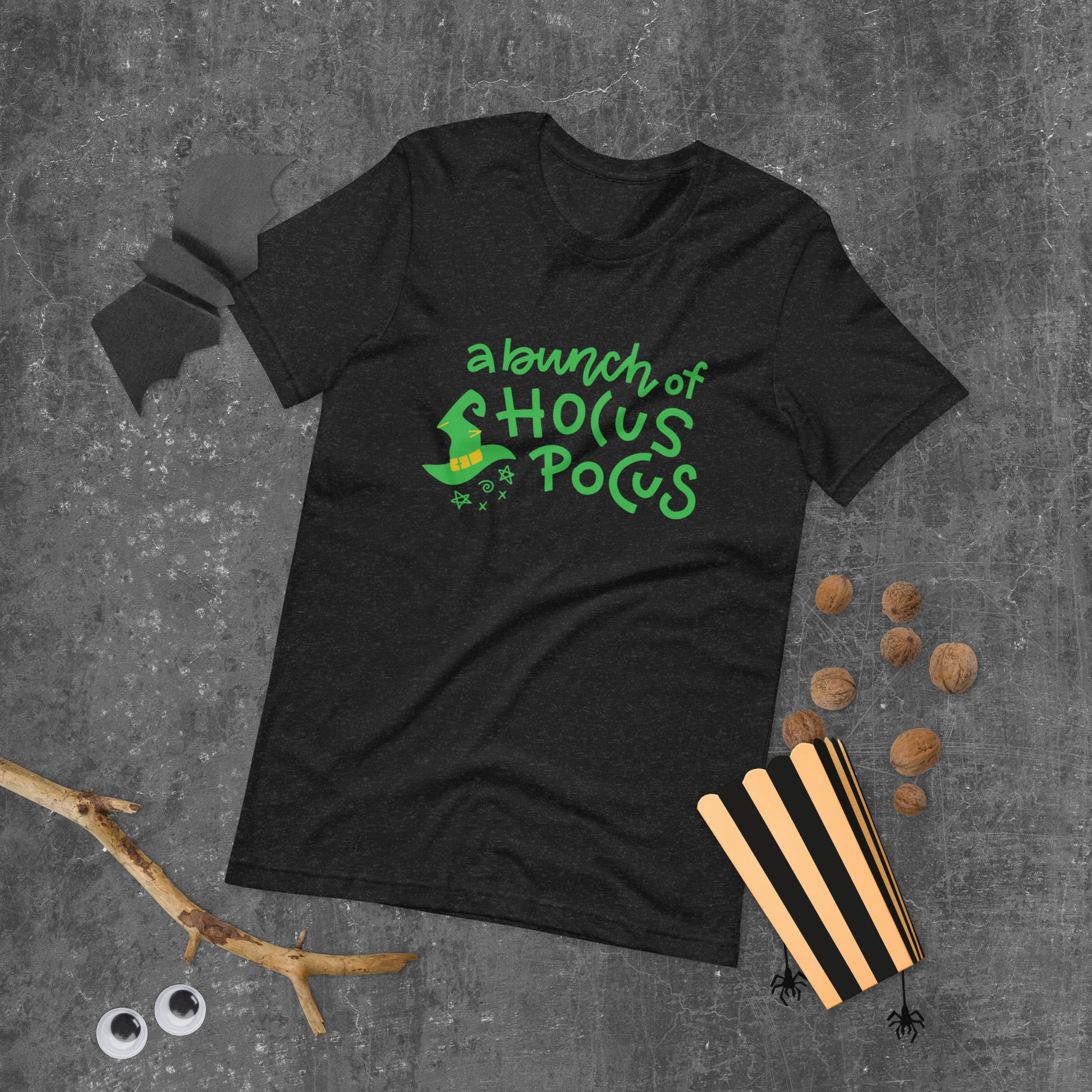 Halloween-themed t-shirt hocus pocus style for women
