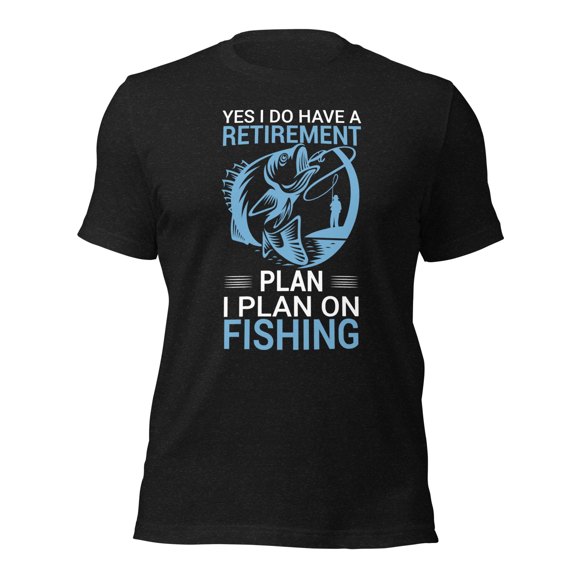 Fishing graphic t-shirt for retirees
