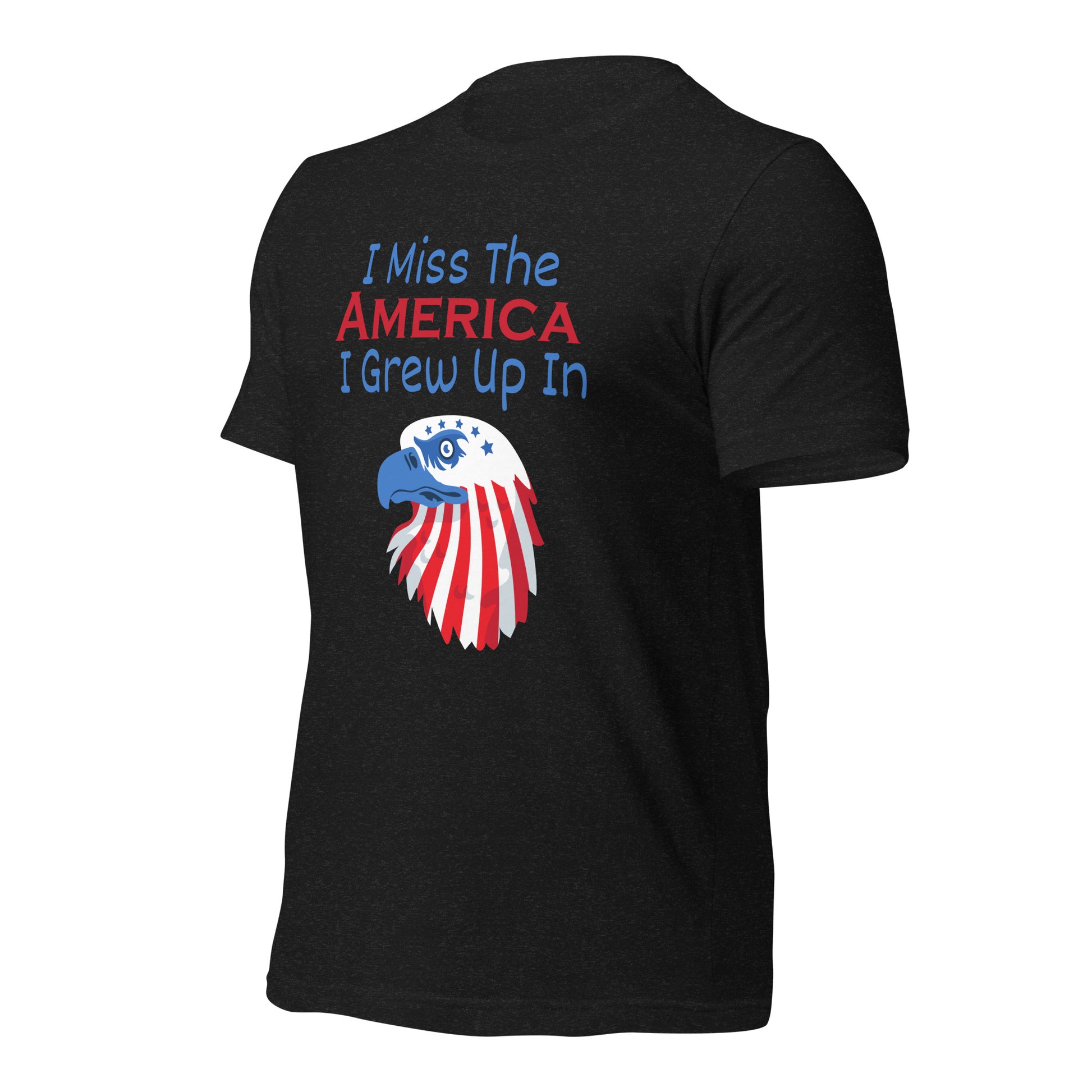 American pride t-shirt with red, white, and blue bald eagle
