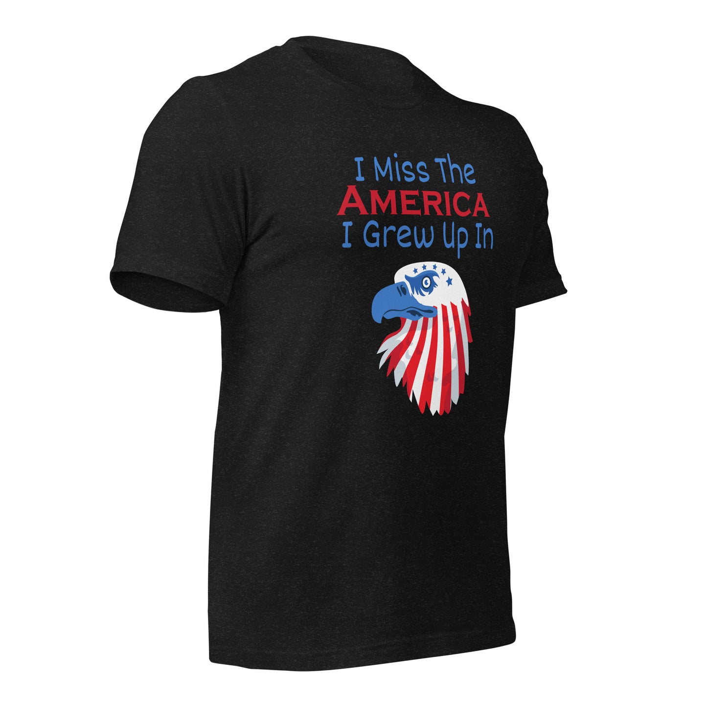 Throwback patriotic t-shirt with nostalgic message and eagle
