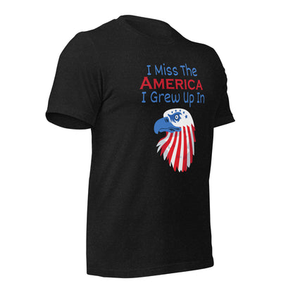 Throwback patriotic t-shirt with nostalgic message and eagle
