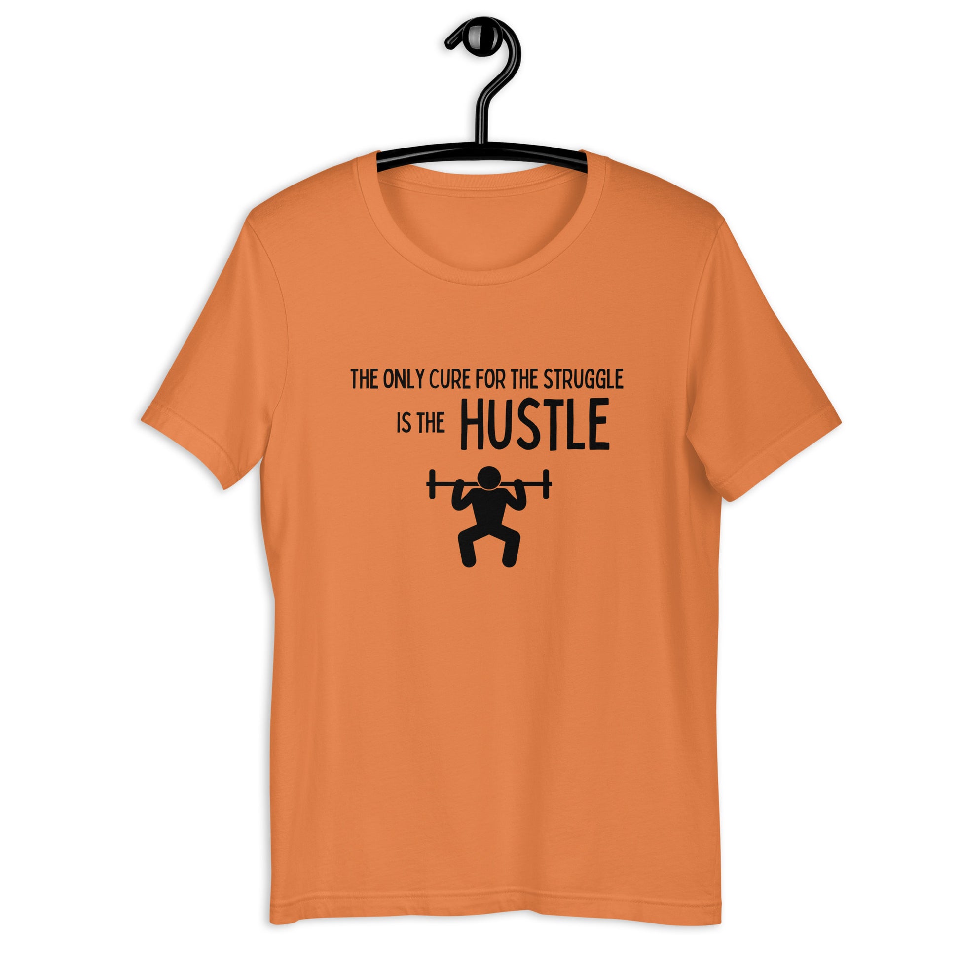 Soft cotton t-shirt with bold hustle message
