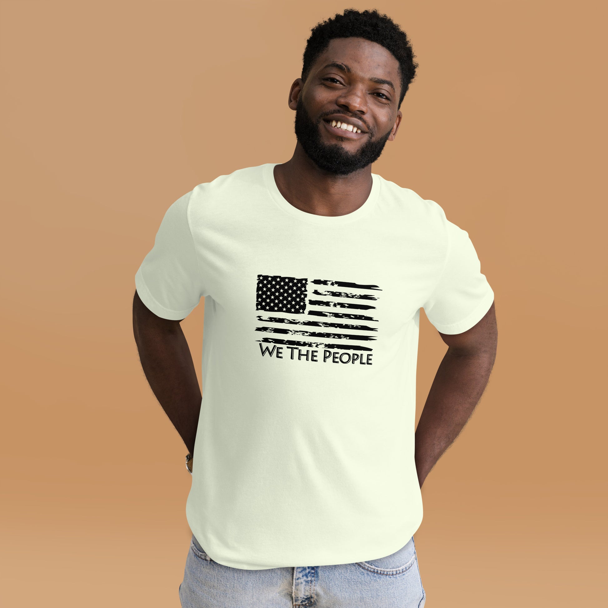“We The People” Rustic American Flag T-Shirt - Weave Got Gifts - Unique Gifts You Won’t Find Anywhere Else!