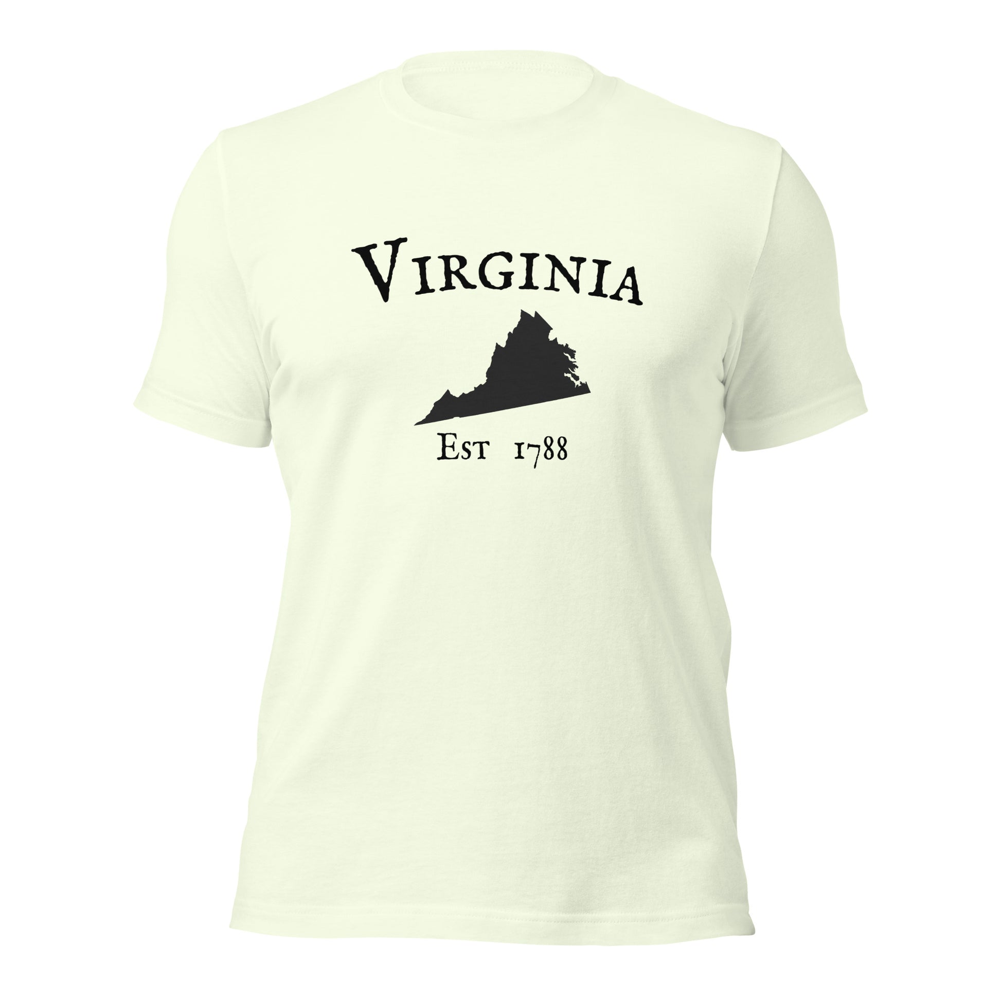 Virginia T-Shirt – State Outline with Established Date

