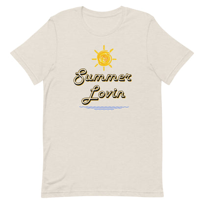 Retro Summer Lovin’ shirt perfect for beach vacations.
