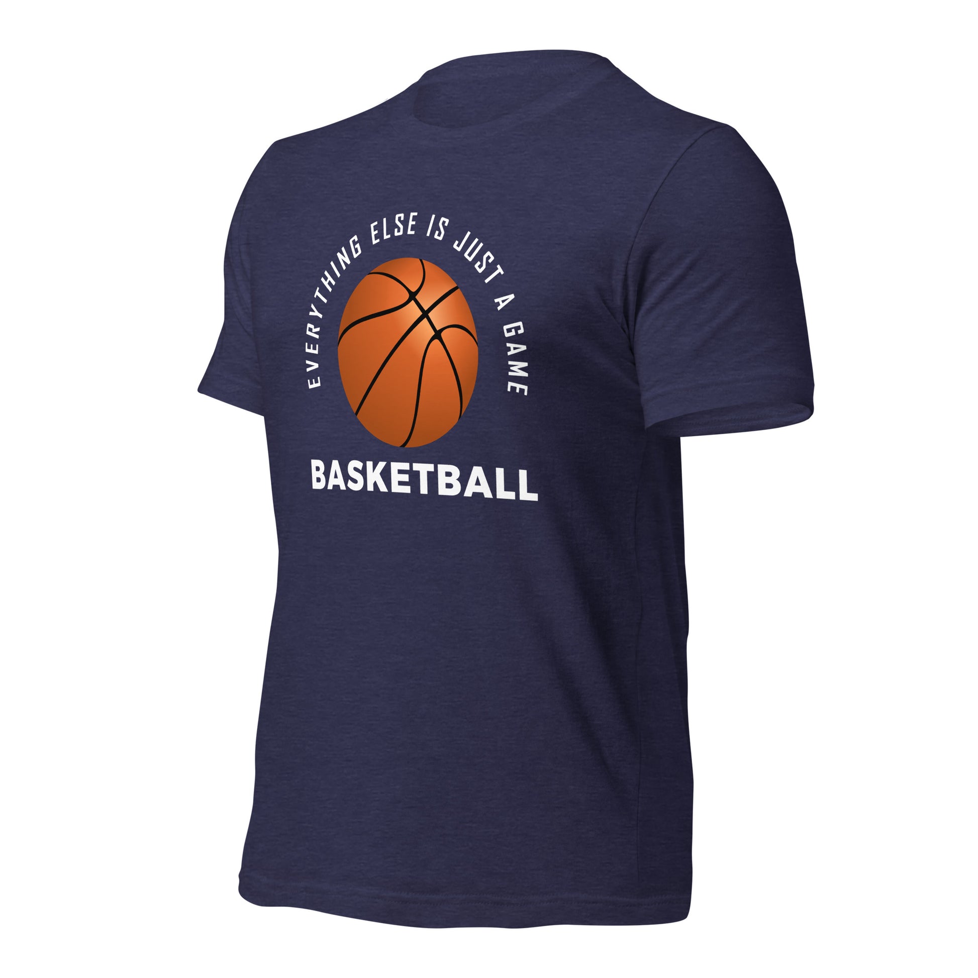 Comfortable and breathable basketball tee with bold lettering.
