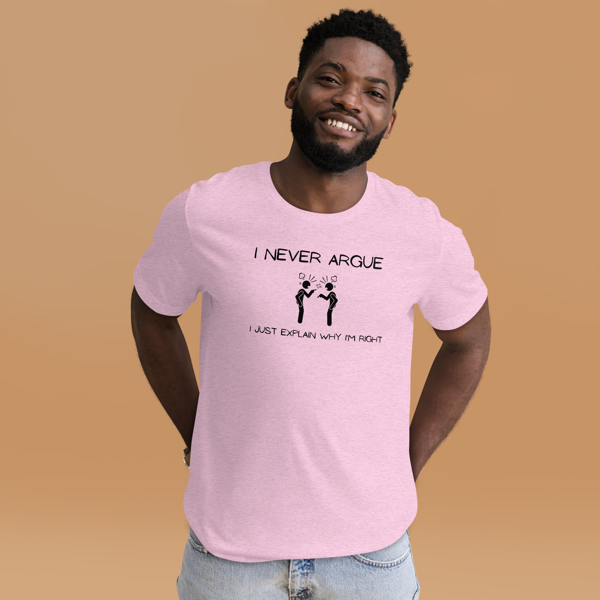 Lightweight best friend tees with witty text design
