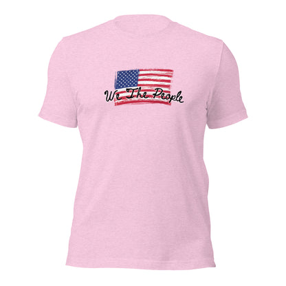 American flag graphic t-shirt close-up