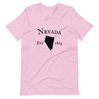 Lightweight cotton Nevada shirt with simple text
