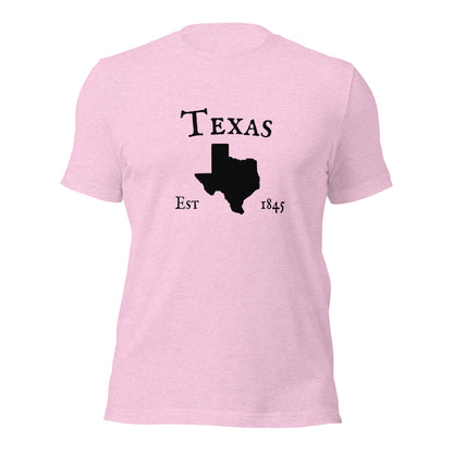 Unisex Texas t-shirt featuring iconic state outline
