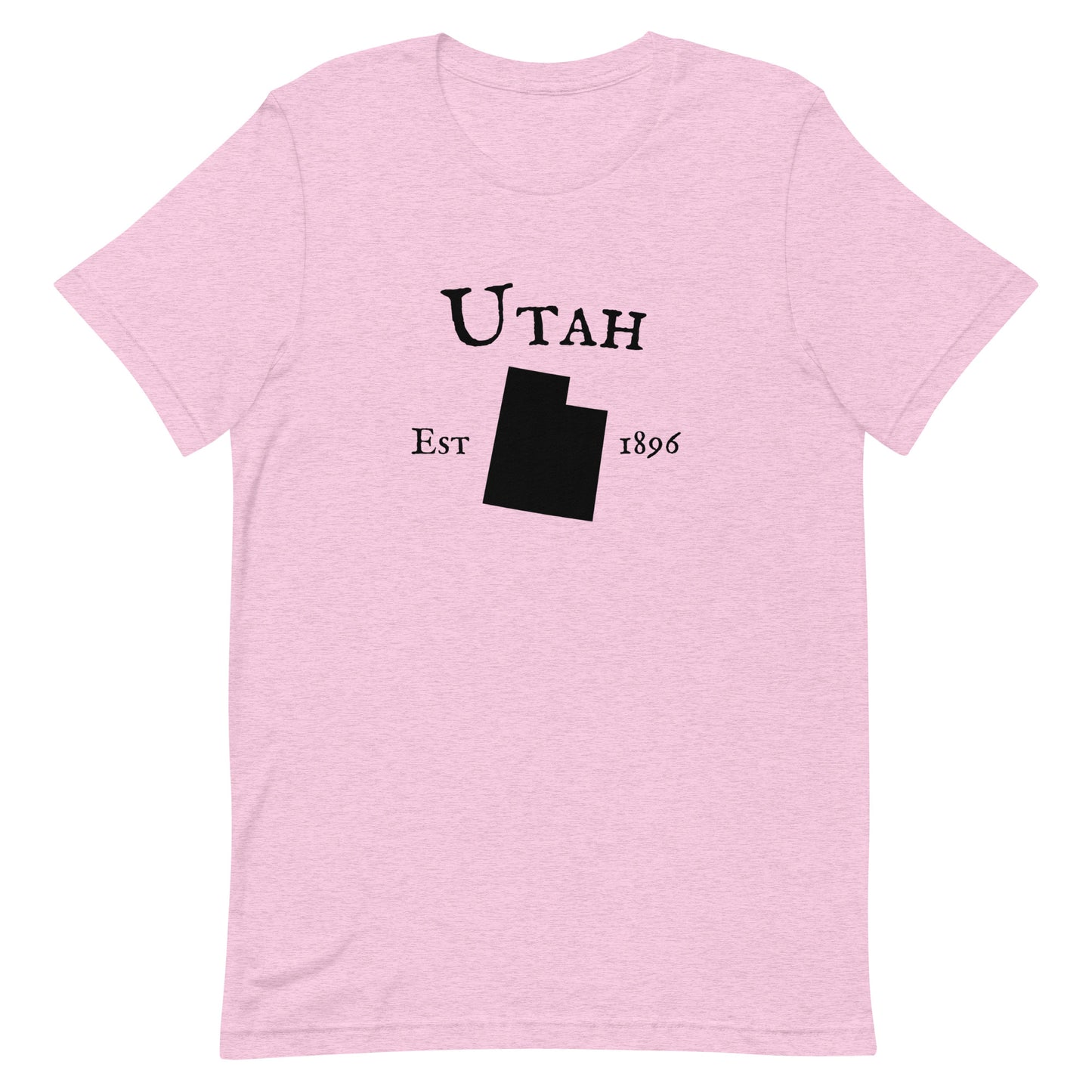 Vintage Utah t-shirt featuring state outline and 1896 design
