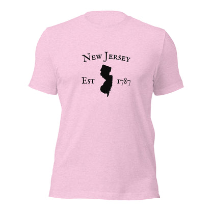 Durable New Jersey outline t-shirt for men and women
