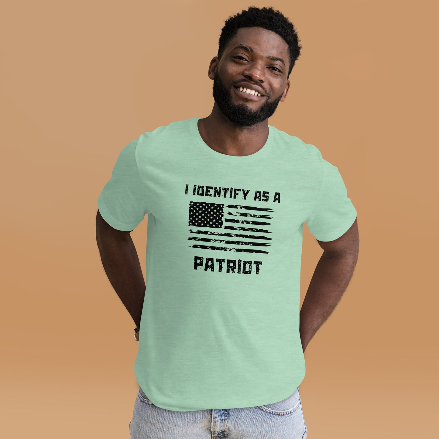 I Identify as a Patriot shirt for rallies and events
