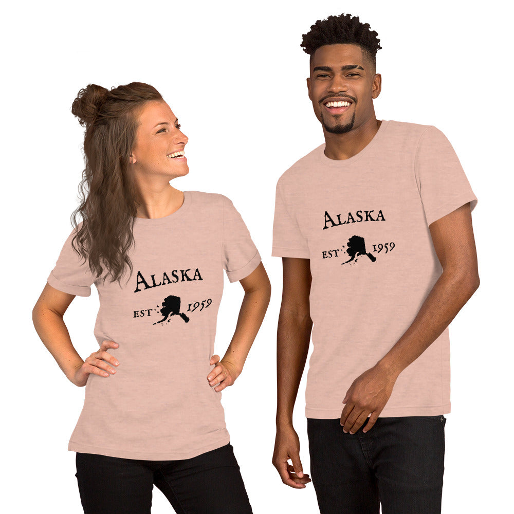 Alaska t shirt vintage style with state and date
