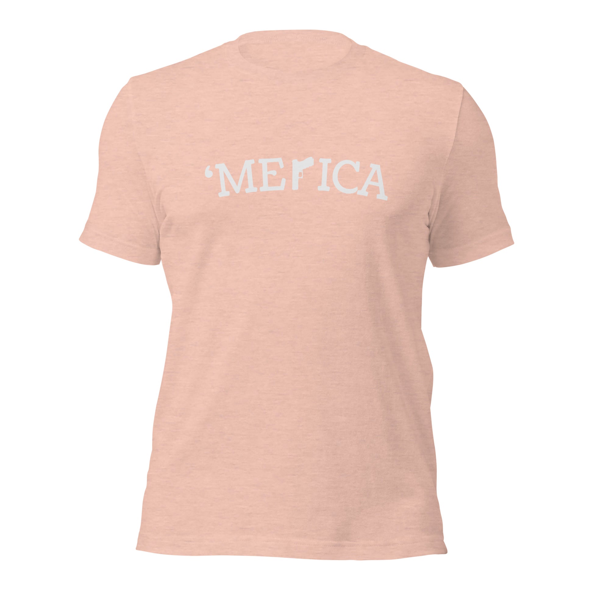 American gun owner shirt with bold white Merica design
