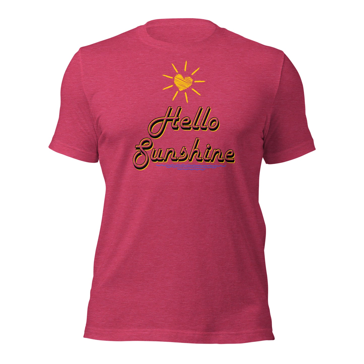 Happy Hello Sunshine t-shirt for summer wear
