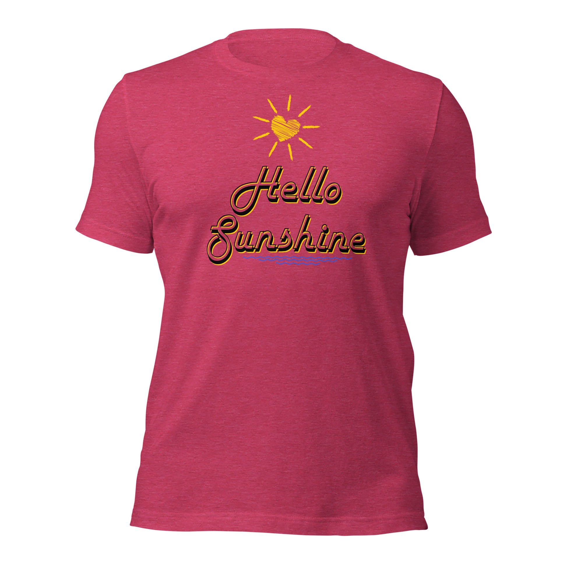 Happy Hello Sunshine t-shirt for summer wear
