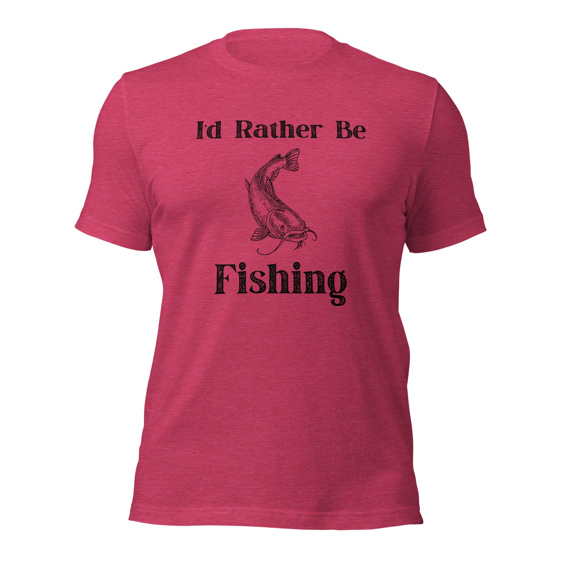 "I'd Rather Be Fishing" cotton t-shirt for outdoor enthusiasts.