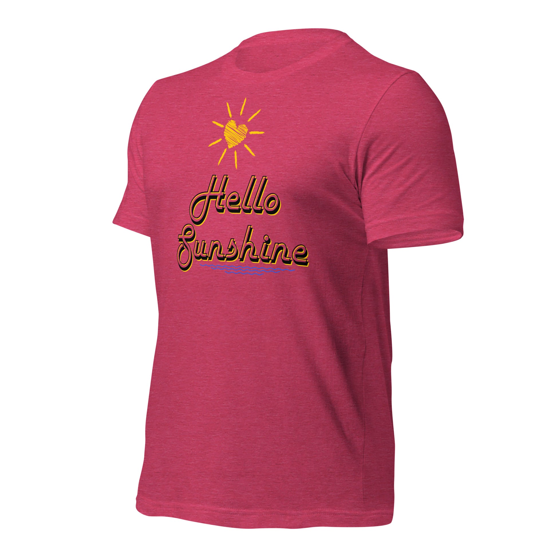 Cheerful t-shirt with Hello Sunshine text
