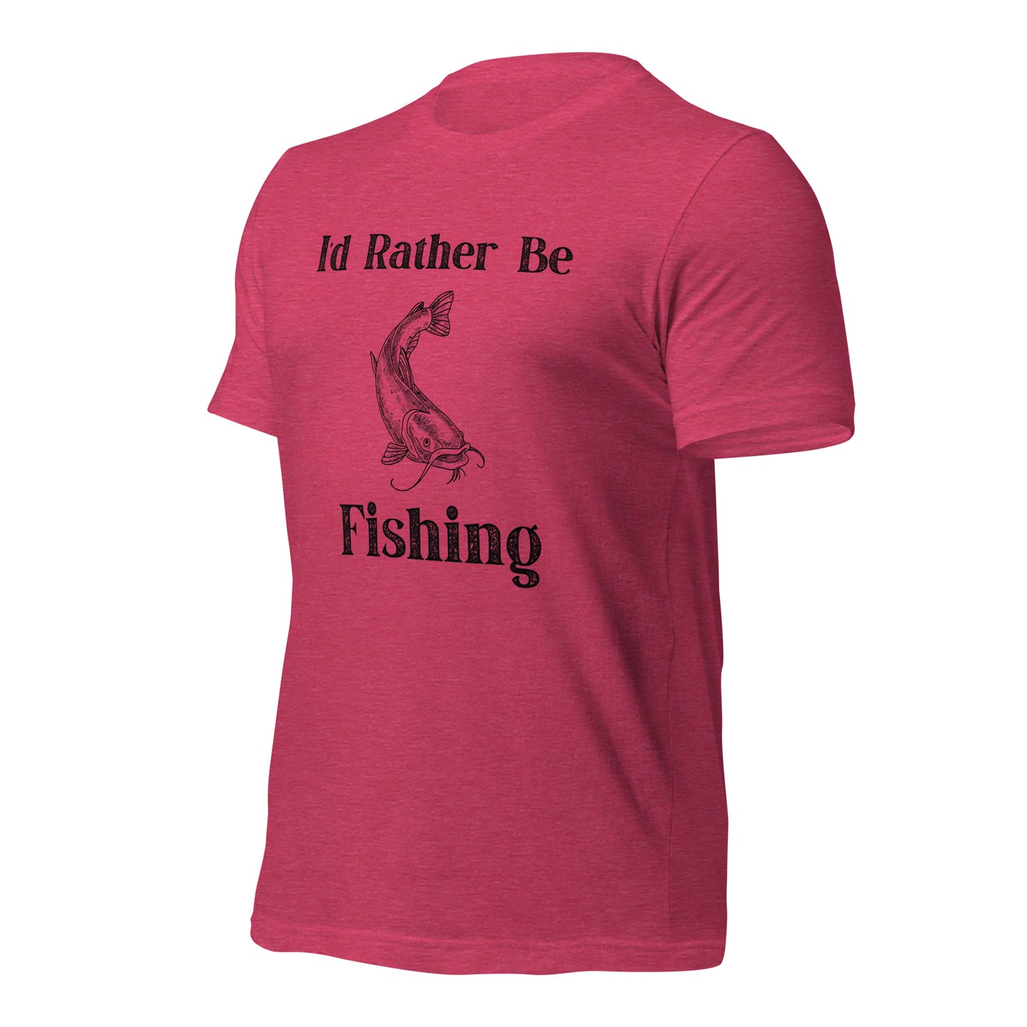 Comfortable fishing tee with catfish illustration
