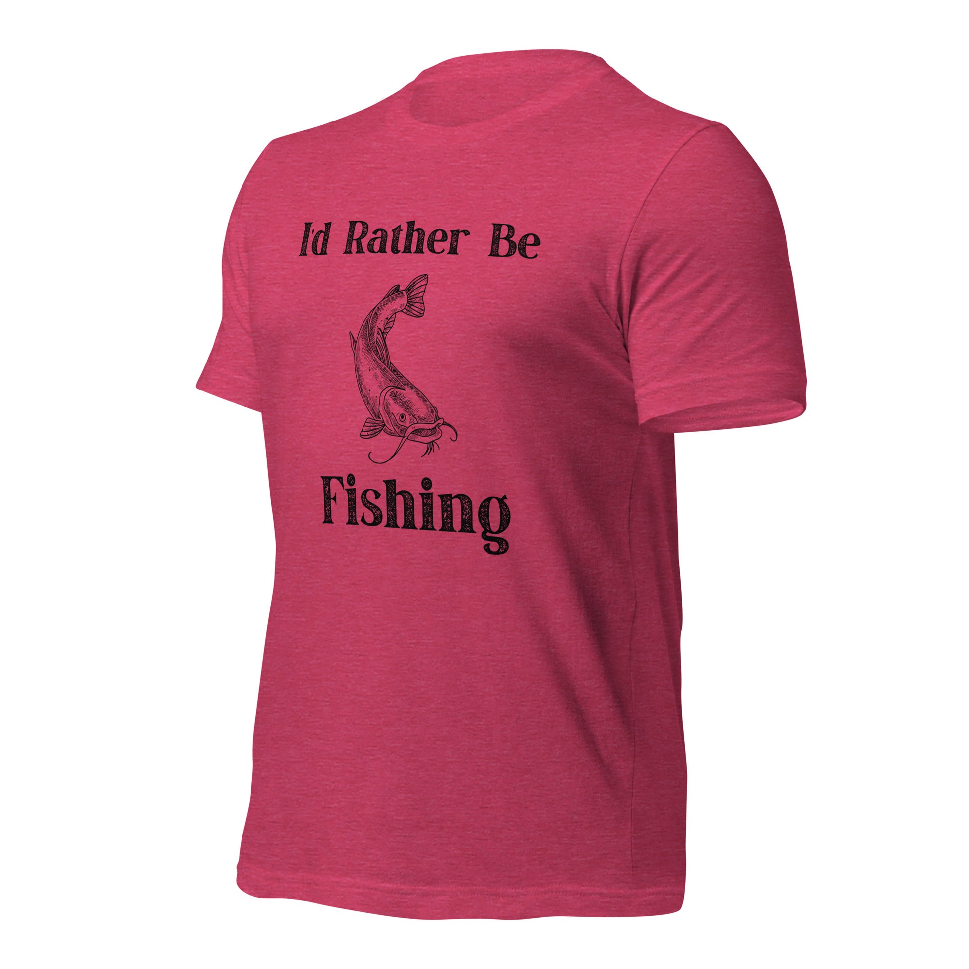 Comfortable fishing tee with catfish illustration
